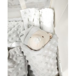 Canastilla Manta Dou dou Gris.