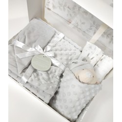 Canastilla Manta Dou dou Gris.