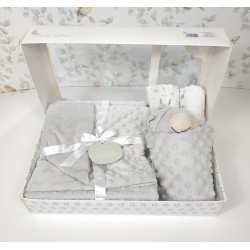 Canastilla Manta Dou dou Gris.