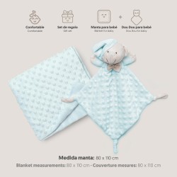 Juego de Manta y Dou dou en Verde.