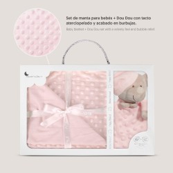 Juego de Manta y Dou dou en Rosa.