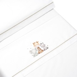 Juego de Sabanas de cuna en Blanco/Verde.