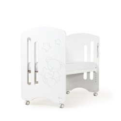 Cuna Lovely Premium Oso en Blanco.