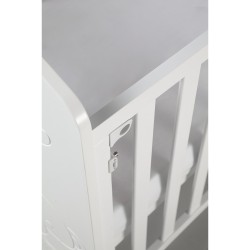 Cuna Lovely Premium Oso en Blanco.