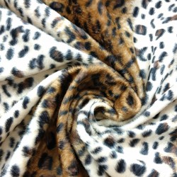 Pelo de Leopardo con estampado Print- Terciopelo con estampado print