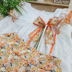 Conjunto Blusa y falda Papaya