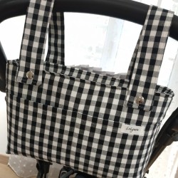 Bolso Petit Vichy Negro - Mini Talega.