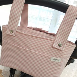 Bolso Petit Vichy Rosa Pink - Mini Talega.