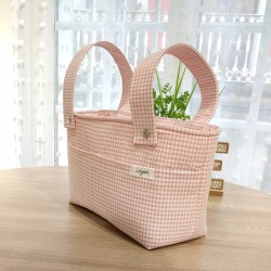 Bolso Petit Vichy Rosa Pink - Mini Talega.