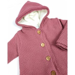 Chaqueta Farms Rosa con pelo.