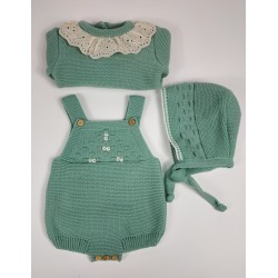 Conjunto Peto y Jubón Verde.