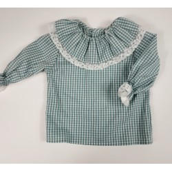 Blusa vichy jade.